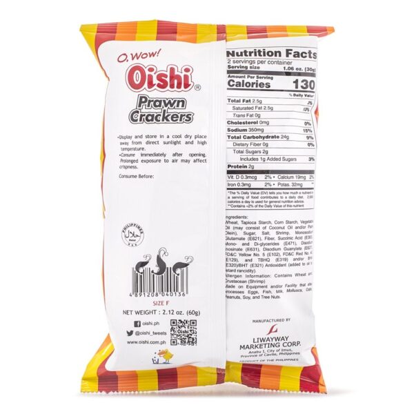 Oishi Prawn Crackers 60 g