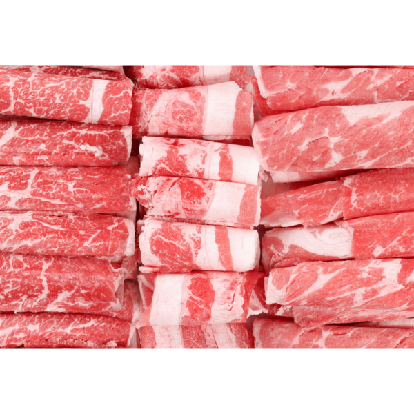 Sliced Beef Combo (Brisket/Chuck Roll/Belly) USDA Choice, Frozen 1.5 lb