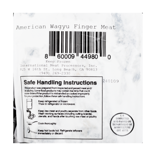 American Wagyu Beef Rib Finger meat, Frozen 1 lb