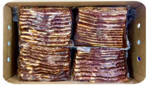 Marinated Sliced Beef Short Rib 3 Bone, Trimmed, Frozen 2 lb