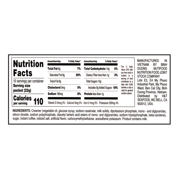 Ong Bau Instant Salted Coffee Box 0.77 oz*10 pack