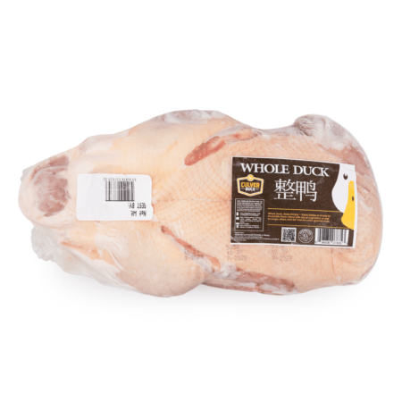 Frozen Whole Duck (Head & Feet Off), Mid-Size 3-4 lb