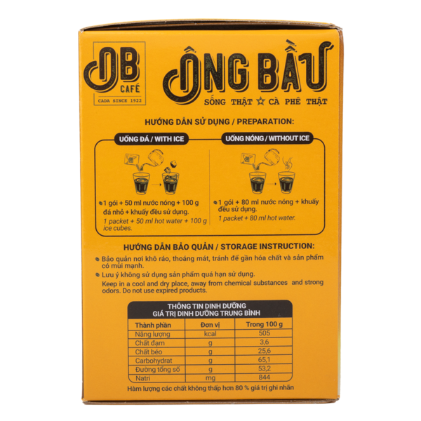 Ong Bau Instant Salted Coffee Box 0.77 oz*10 pack