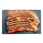 Marinated Sliced Beef Short Rib 3 Bone, Trimmed, Frozen 2 lb