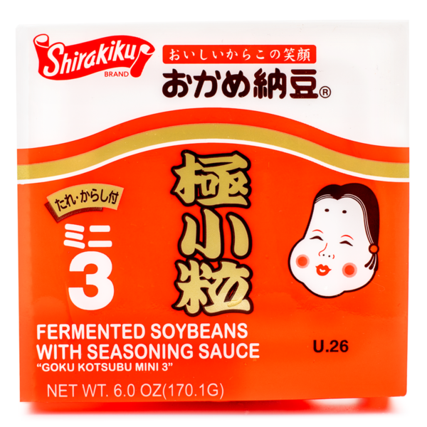 Shirakiku Okame Kotsubu Natto 3P Frozen 170.1 g
