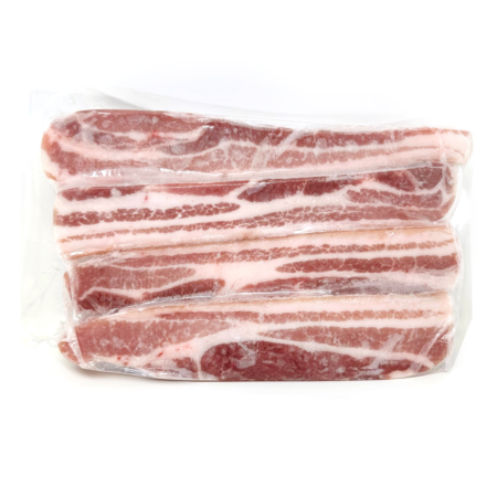 Premium Pork Belly, Skin On, Boneless, Frozen 2 lb