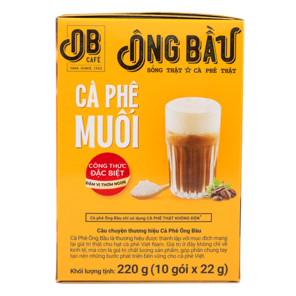 Ong Bau Instant Salted Coffee Box 0.77 oz*10 pack