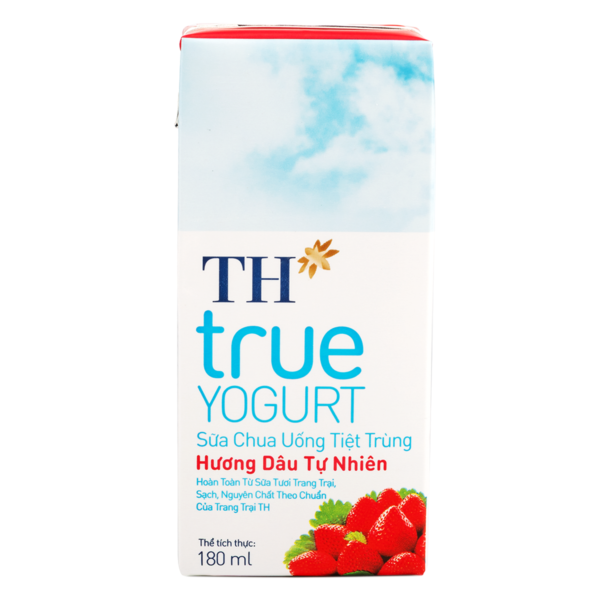 TH True Yogurt Drink Strawberry (Pack of 4) 180 ml