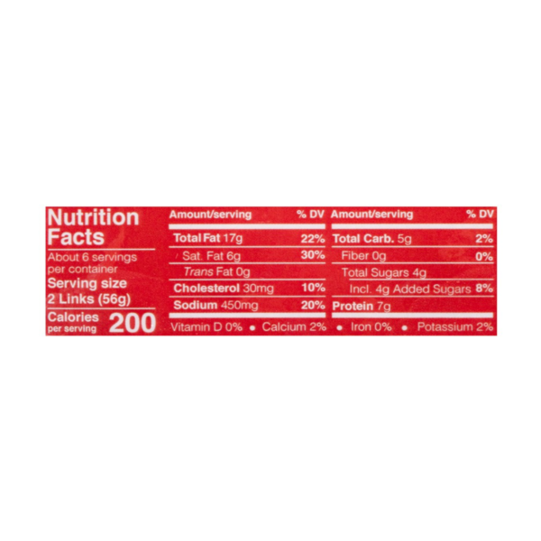 Martin Purefoods Sweet Pork Longanisa Frozen 341 g